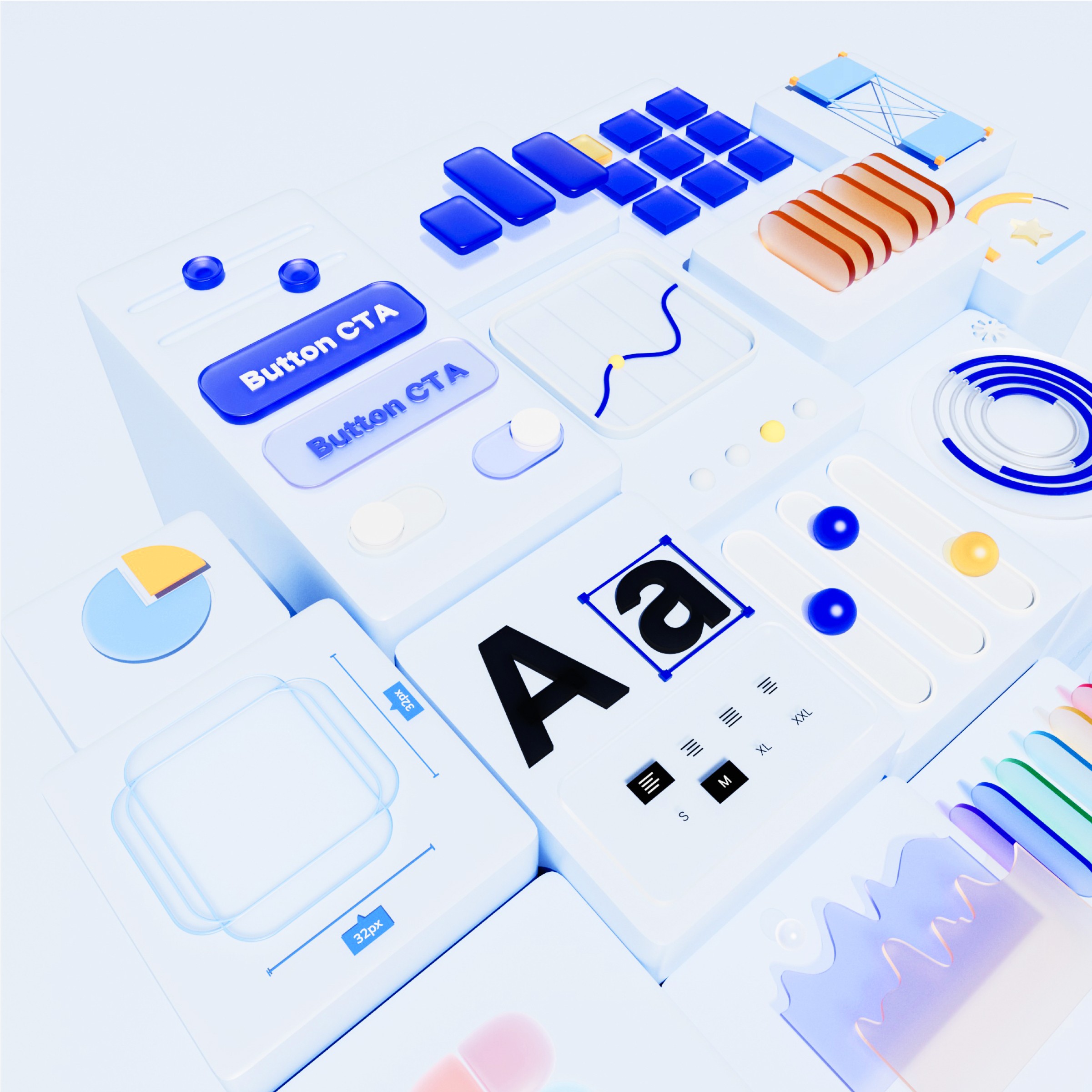 Portfolio Website 3D scene