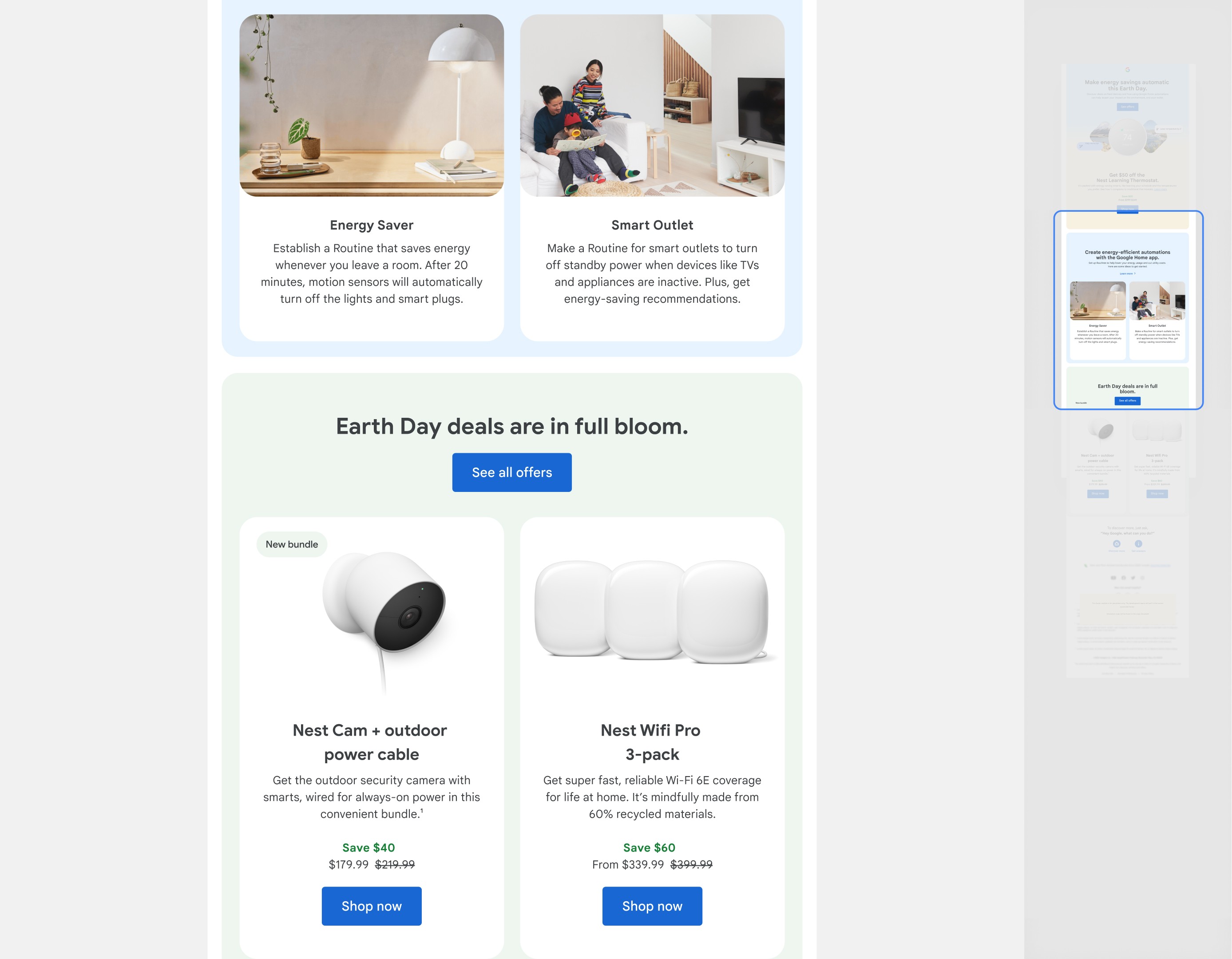 Google Thermostat Earth Day — 2